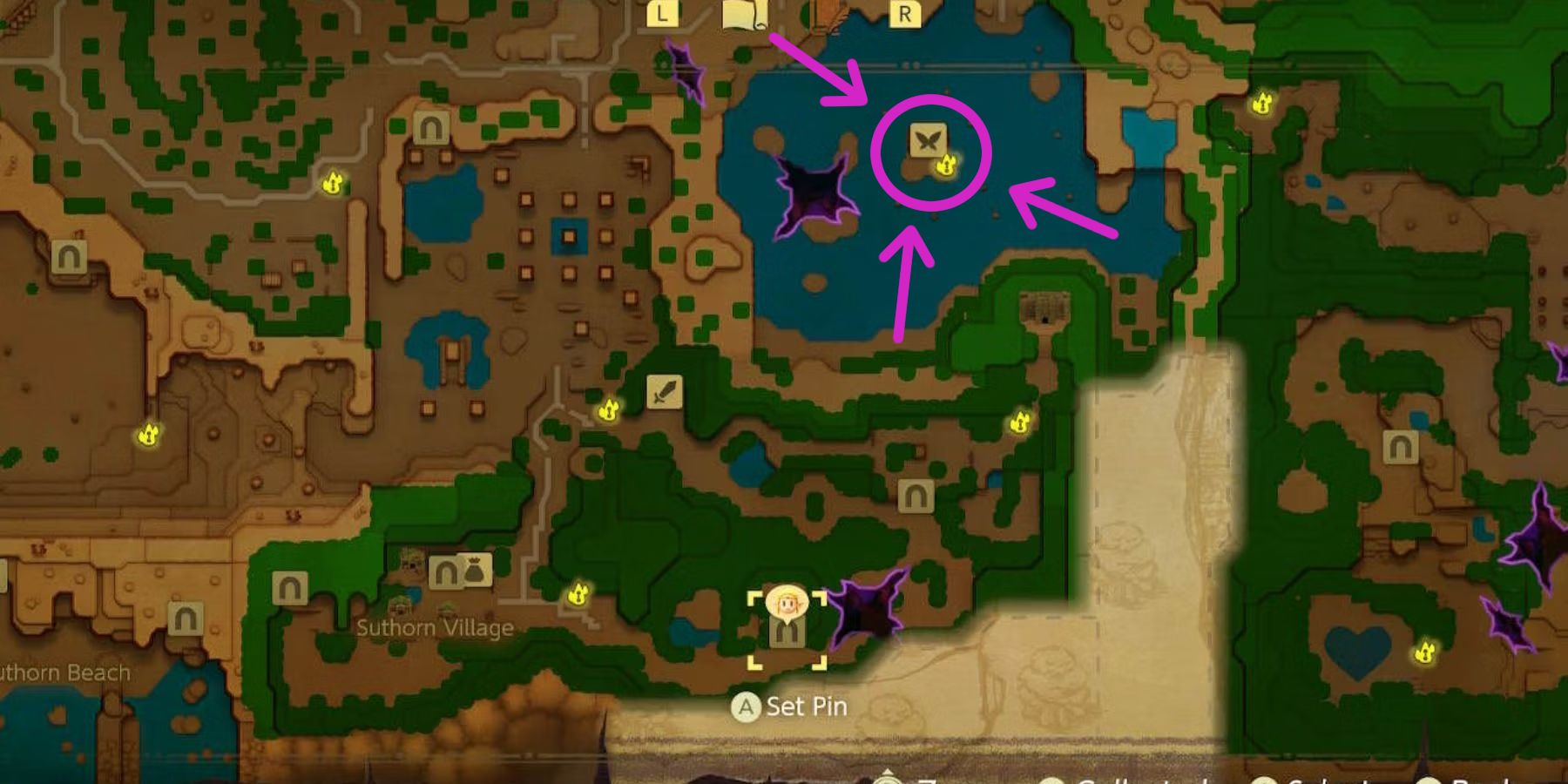 zelda echoes of wisdom great fairy location on map