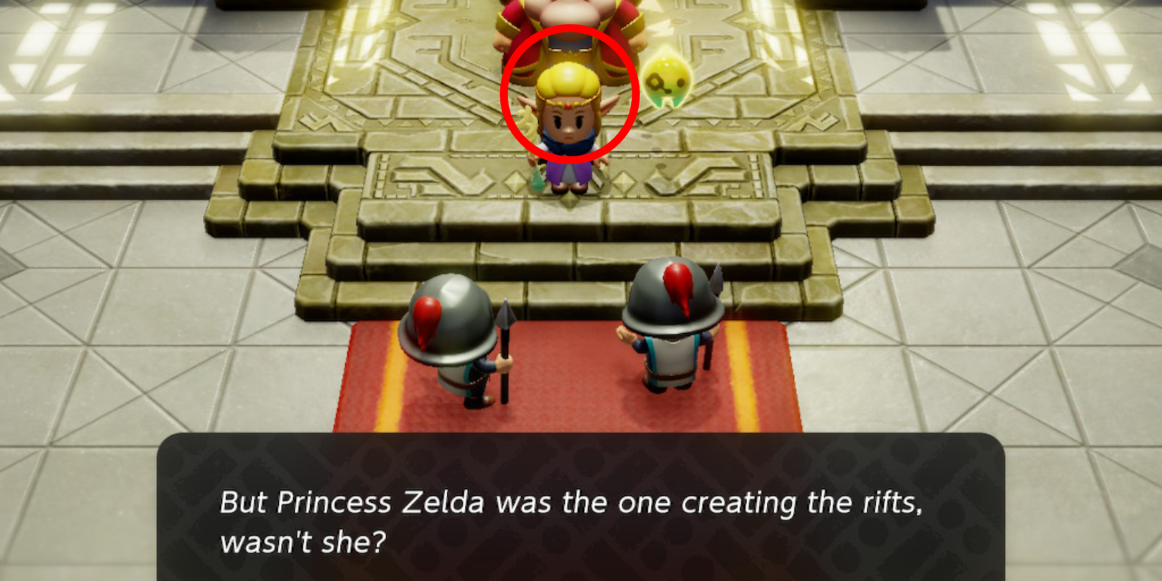 Zelda Echoes of Wisdom Remove Zelda Hood Hyrule Castle King-6