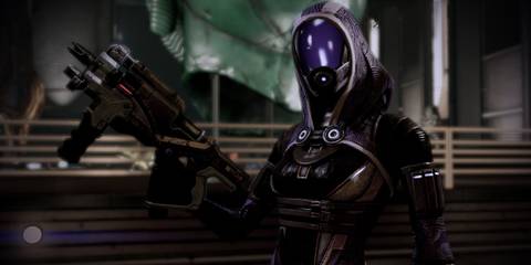 An image of Tali' Zorah from the Mass Effect series