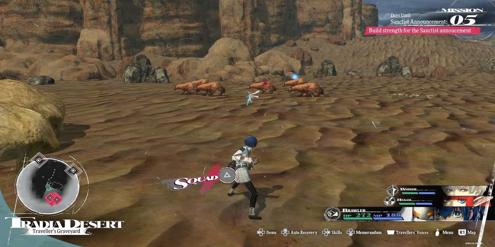 The Player Approaching A Pack Of Hyenos