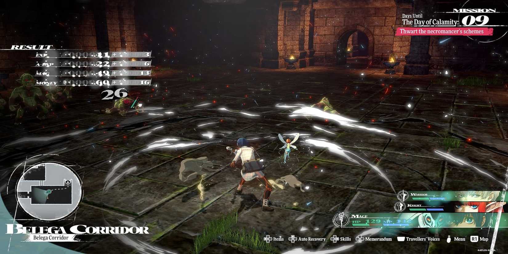 The Player Defeating Enemies In The Overworld With The Mage