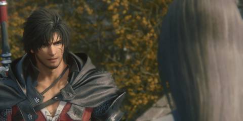 Dialogue scene with Clive and Jill in FF16