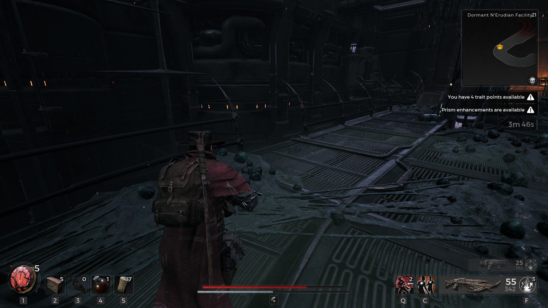 Hidden path in the Dormant N'Erudian Facility in Remnant 2