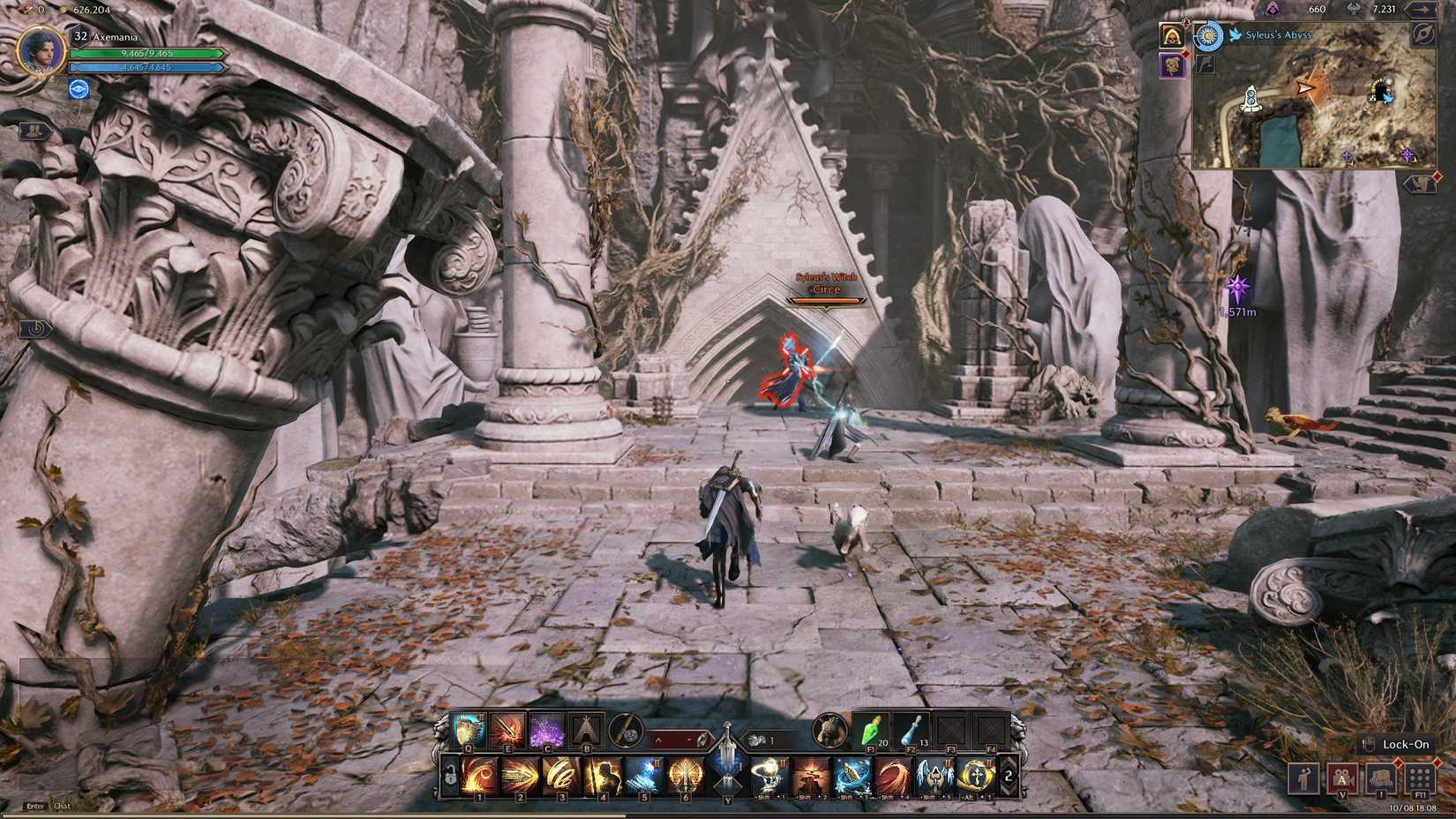 Circe's location in Throne and Liberty