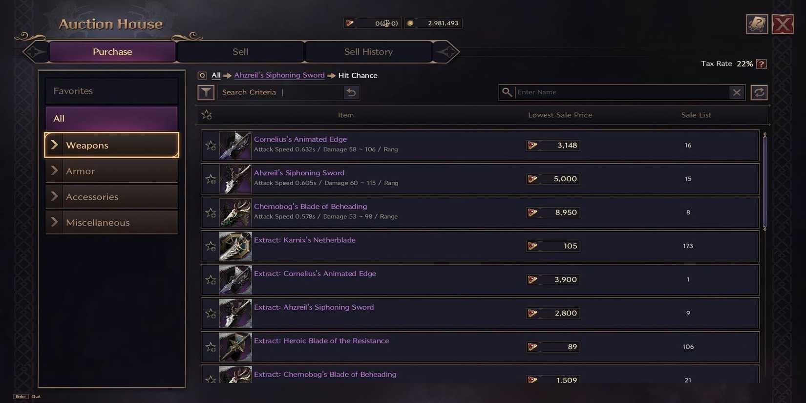 Throne and Liberty - Auction House Purchase