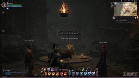 The correct auction description in Won! Golem's Manastone in Throne and Liberty