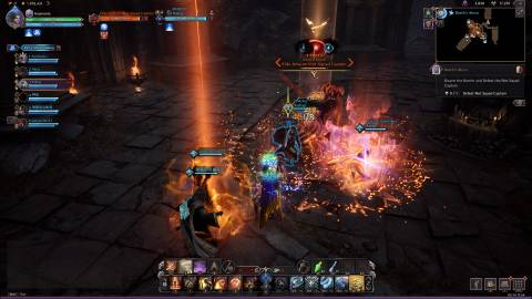 The Riot Captain miniboss in Throne and Liberty Death's Abyss