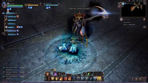 Karnix's death circle attack in Throne and Liberty