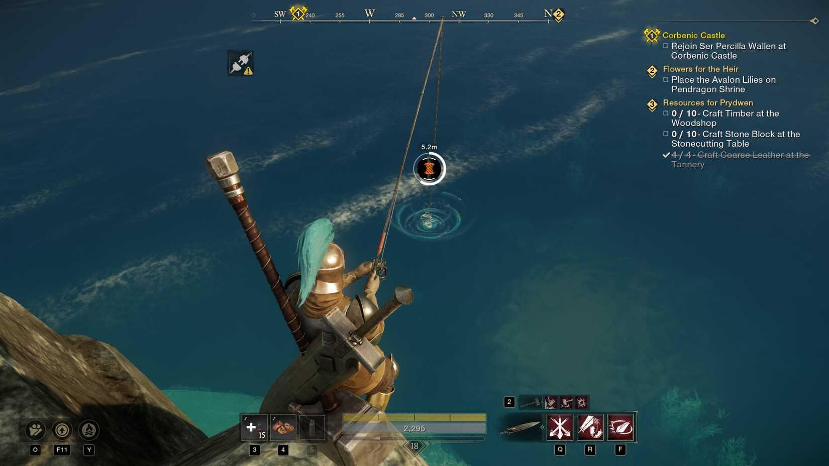 Catching fish in New World: Aeternum