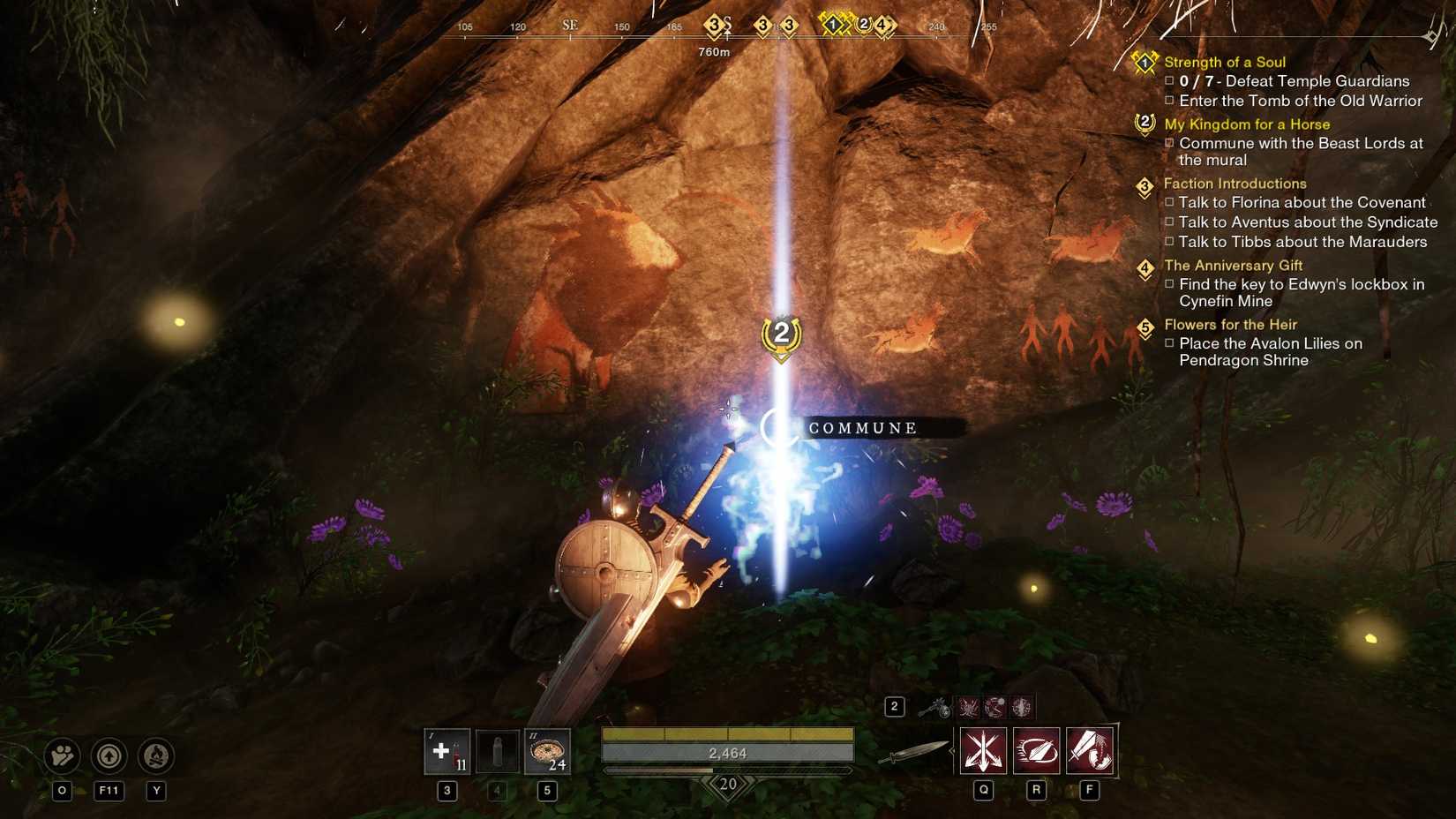 Communing with a spirit for New World: Aeternum's mount quest