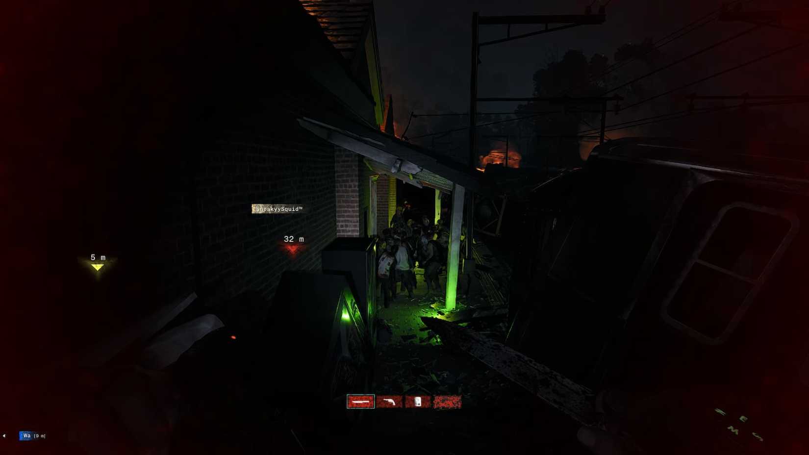 A small swarm of zombies in NMRIH 2