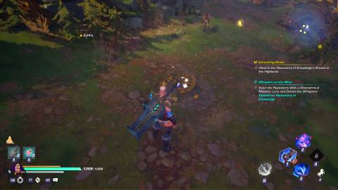 Treasure pile potentially containing wurm bait in Wayfinder