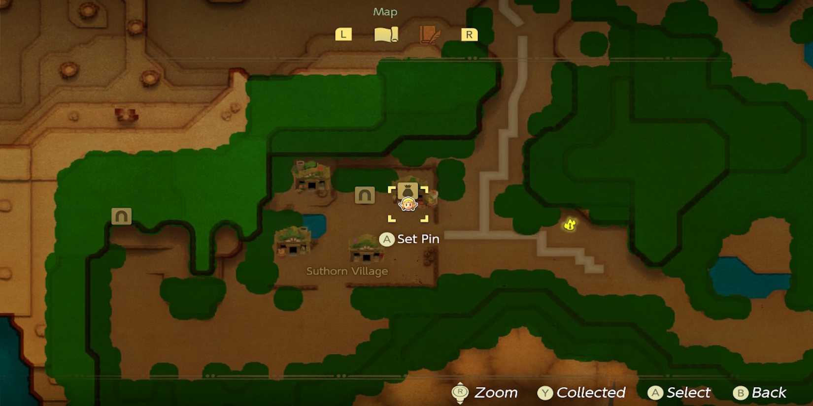 3rd Heart Piece map location in The Legend of Zelda Echoes of Wisdom