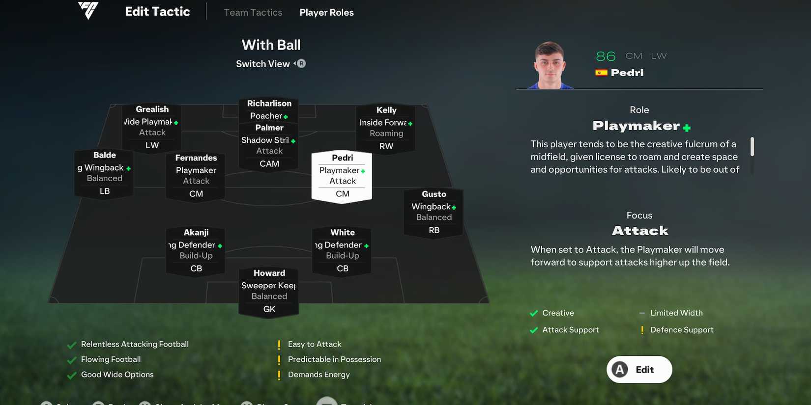 4-3-3 attack without ball