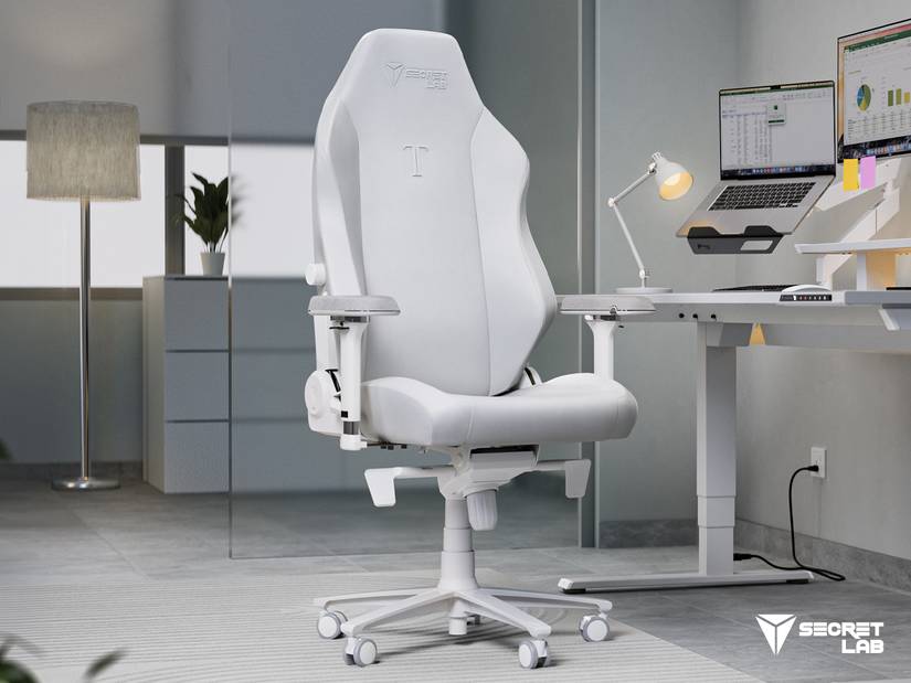 image of the pure white secretlab titan evo nanogen gaming chair