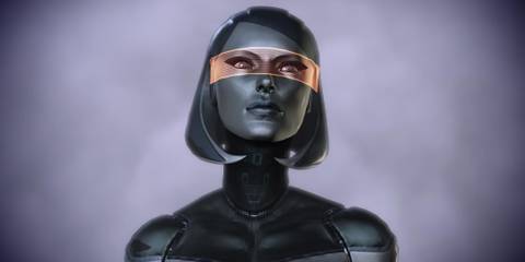 An image of EDI from the Mass Effect series