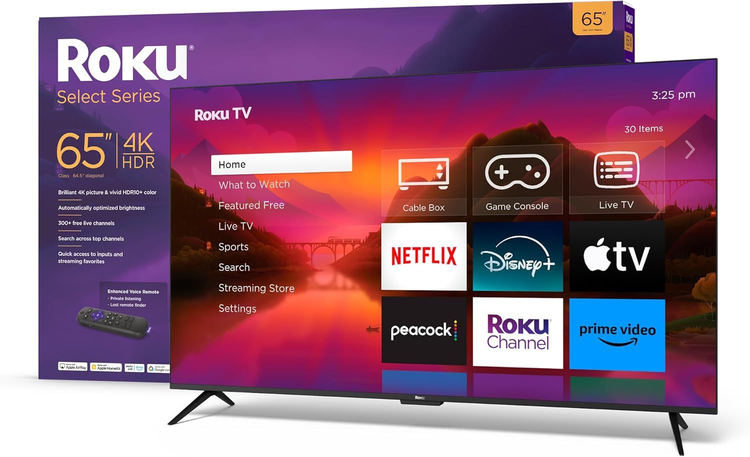 65-inch Roku 4K Smart TV