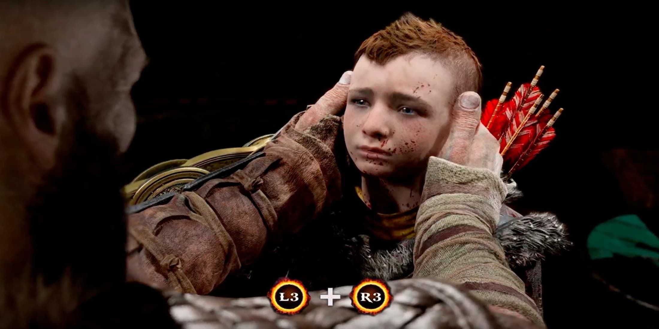 God of War Ragnarok mod featuring Atreus