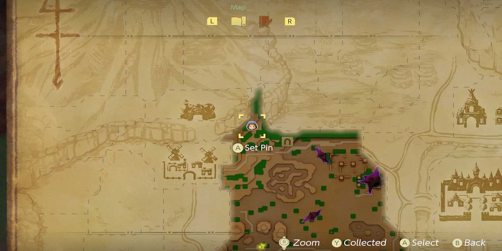 7th Heart Piece map location in The Legend of Zelda Echoes of Wisdom