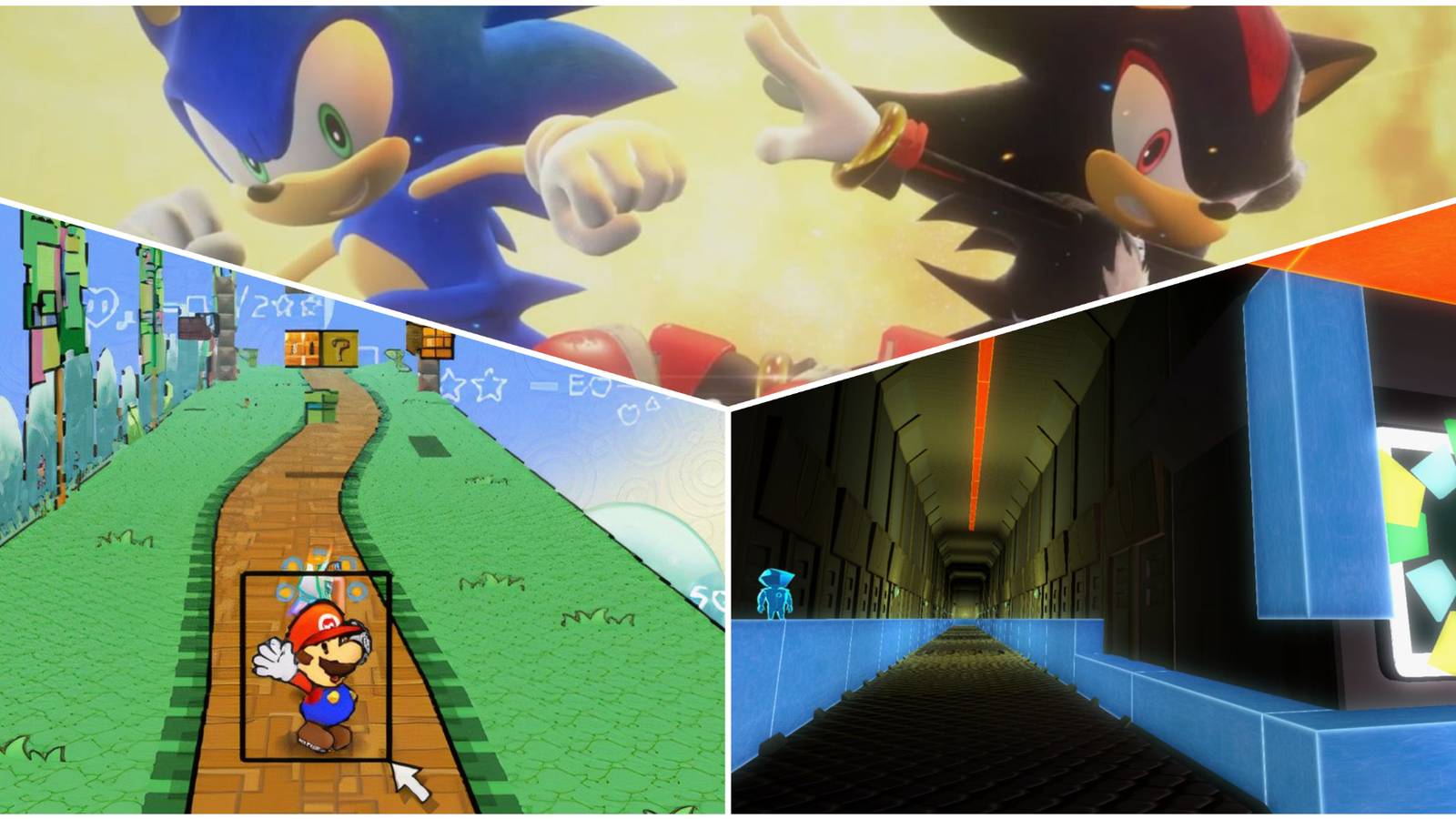 Games With 2D and 3D Platforming- Sonic X Shadow Generations Super Paper Mario Perspective
