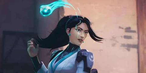 Sage from Valorant, showcasing her skills and power