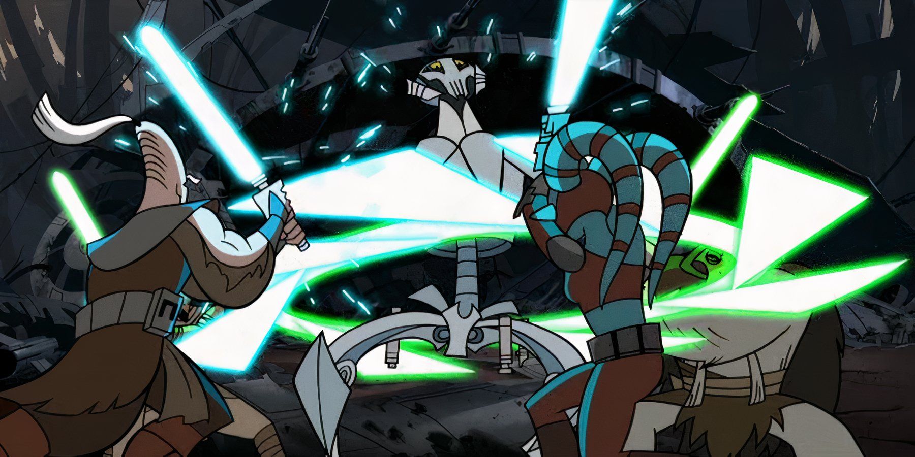 The Best Animated Lightsaber Battles In Star Wars