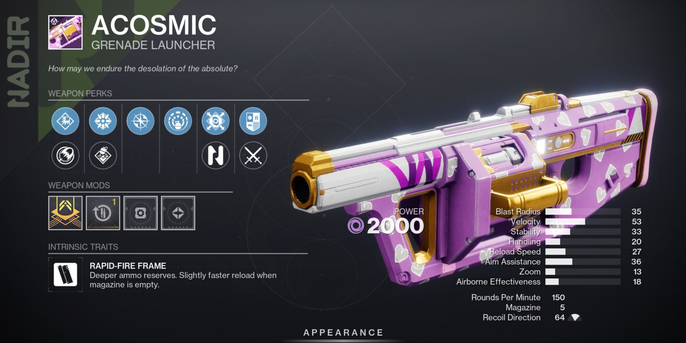 Destiny 2 Acosmic