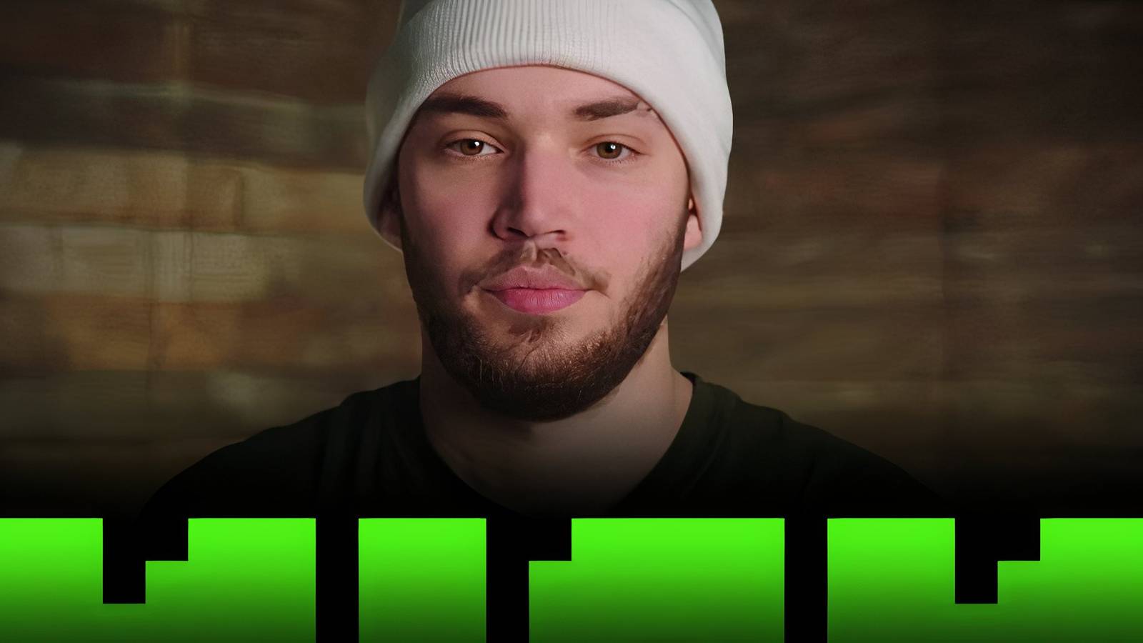 adin ross with stylized kick logo