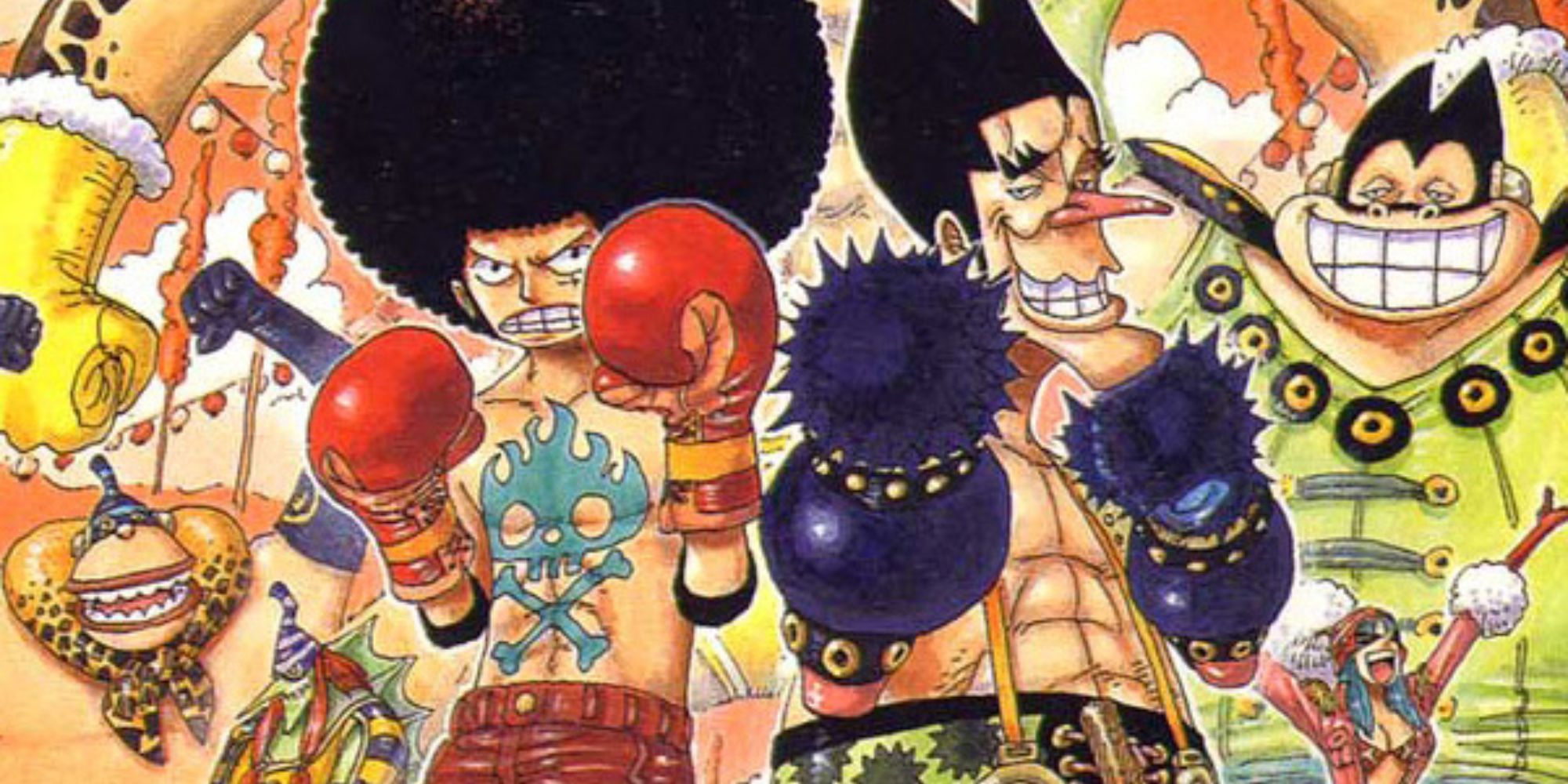 Afro Luffy vs. Foxy in Volume 33 of the manga.