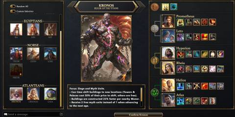 Age of Mythology Pantheons Atlantean Kronos