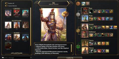 Age of Mythology Pantheons Egyptian Ra
