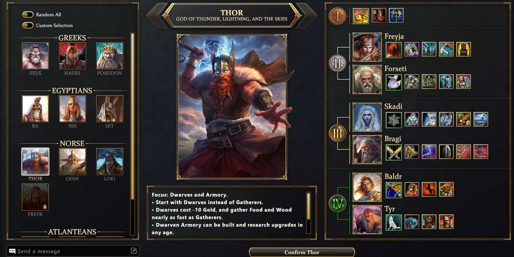 Age of Mythology Pantheons Norse Thor
