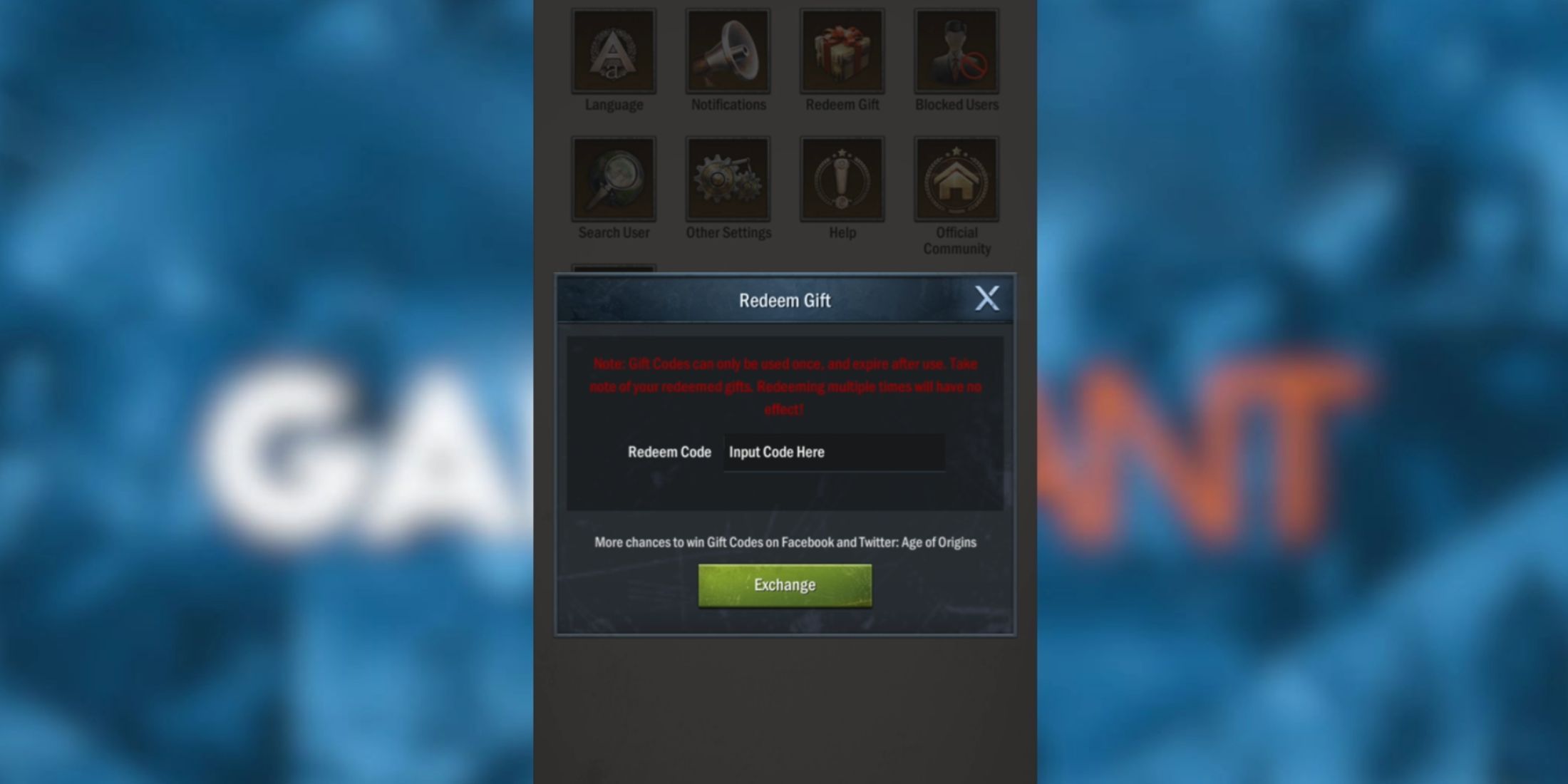 Age of Origins Codes