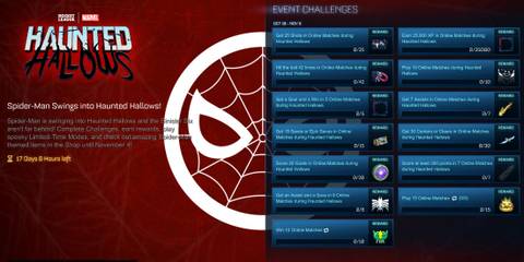 Screenshot showcasing all Haunted Hallows Rewards in Rocket League 