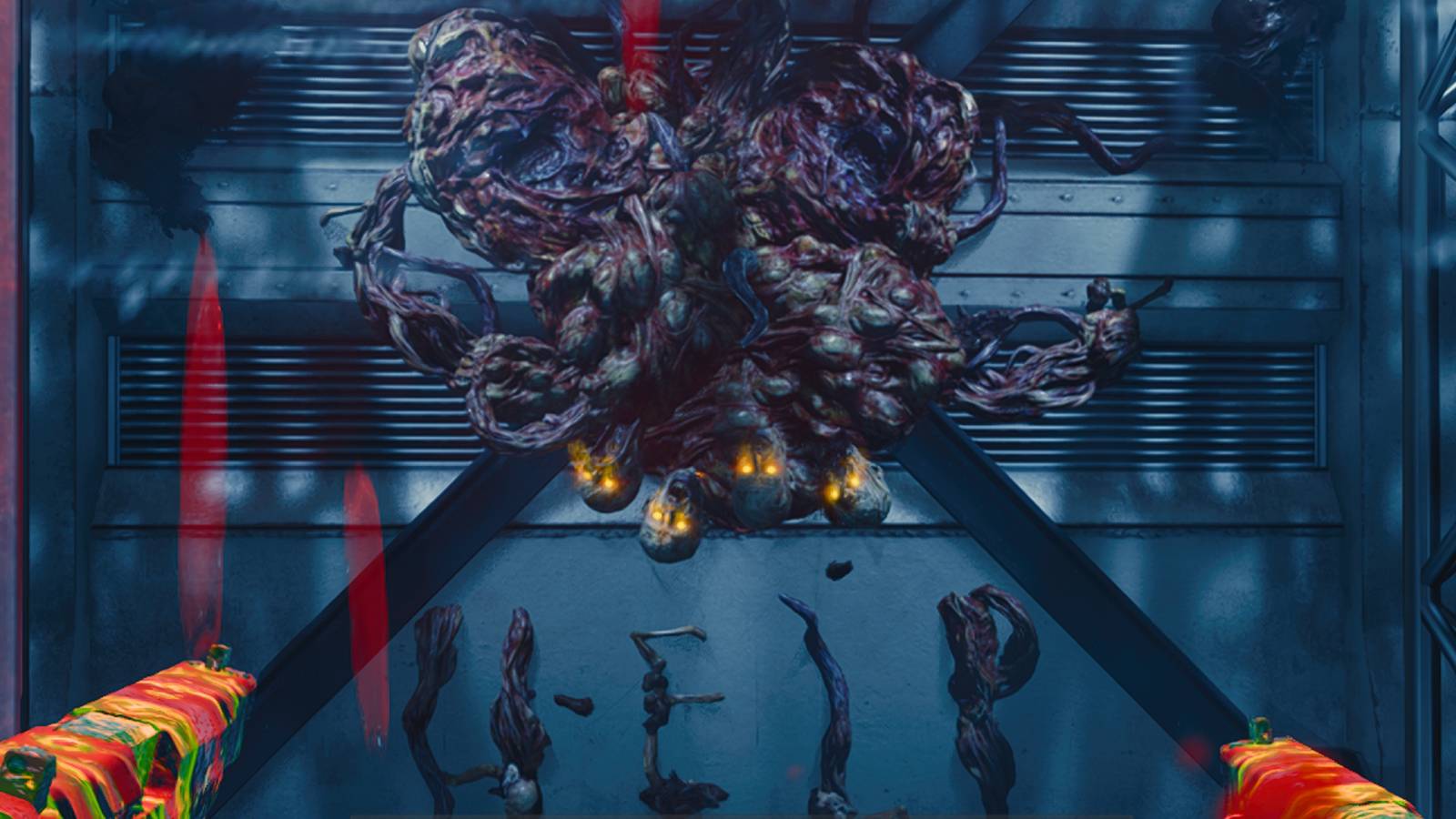 amalgam on the elevator wall