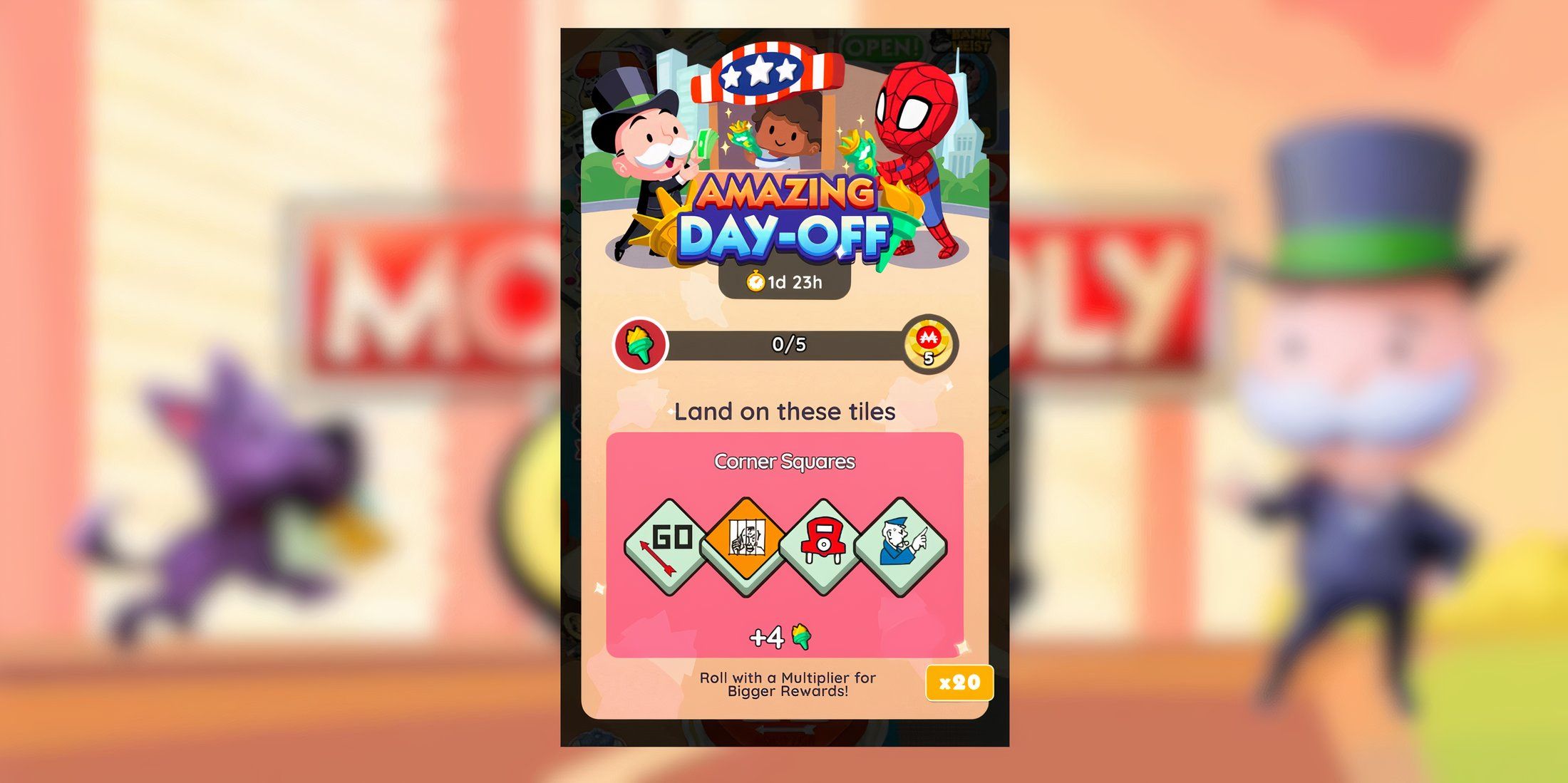 Monopoly GO: Amazing Day Off Rewards And Milestones