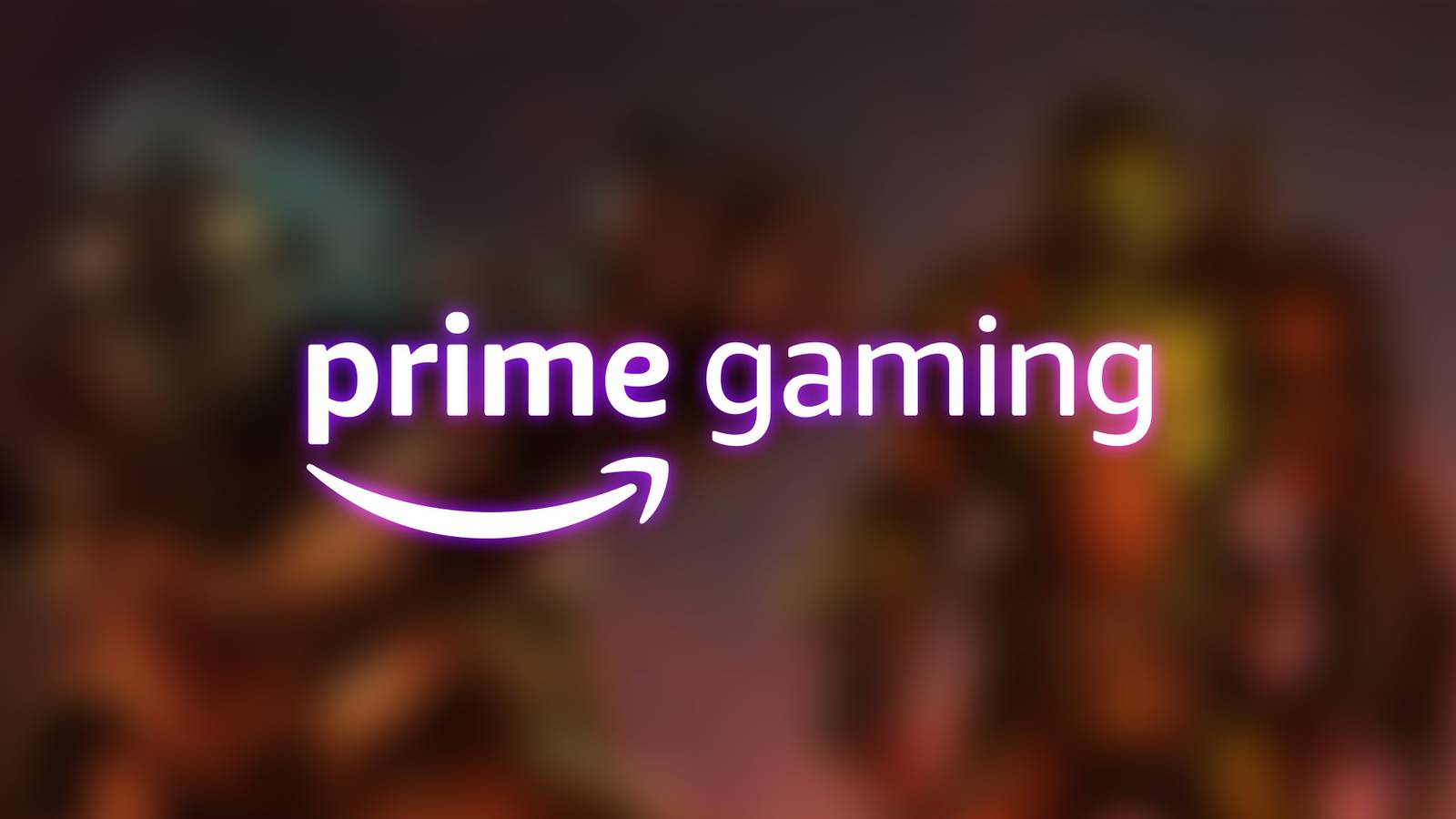Amazon Prime Gaming logo over blurred October 2024 games teaser
