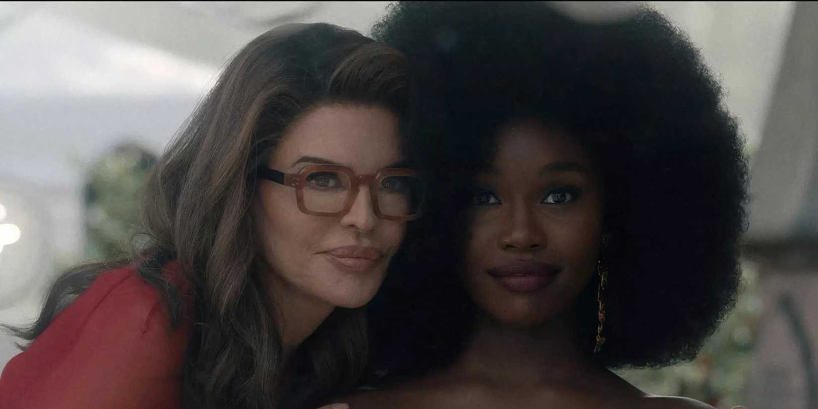 Lisa Rinna and Laura Kariuki in the American Horror Stories "Tapeworm" episode