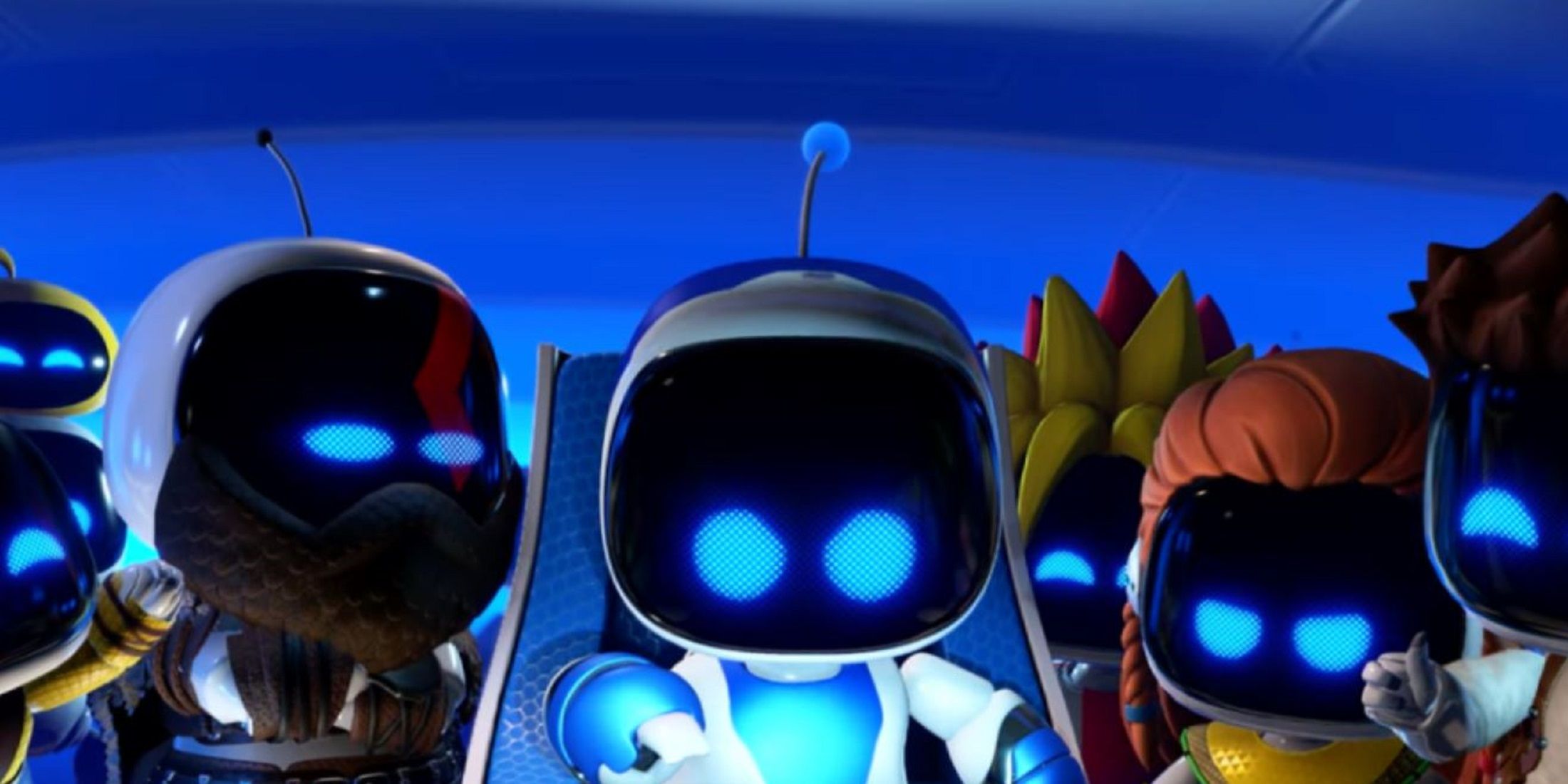 Astro Bot and some PlayStation icons in robot form