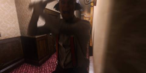 At Dead Of Night Jimmy swinging bat