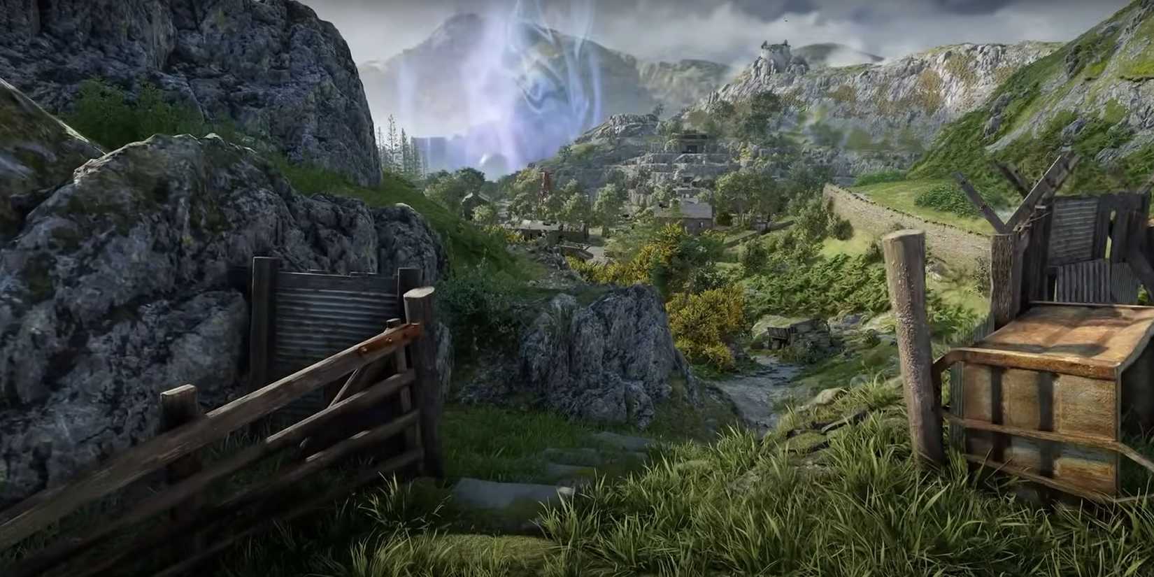 A screenshot showing a mysterious Winsdcale disaster zone