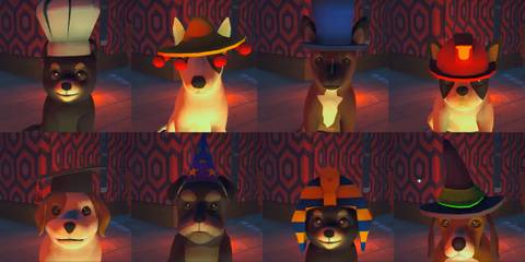 Haunted Paws Dog Breeds in Different Hats