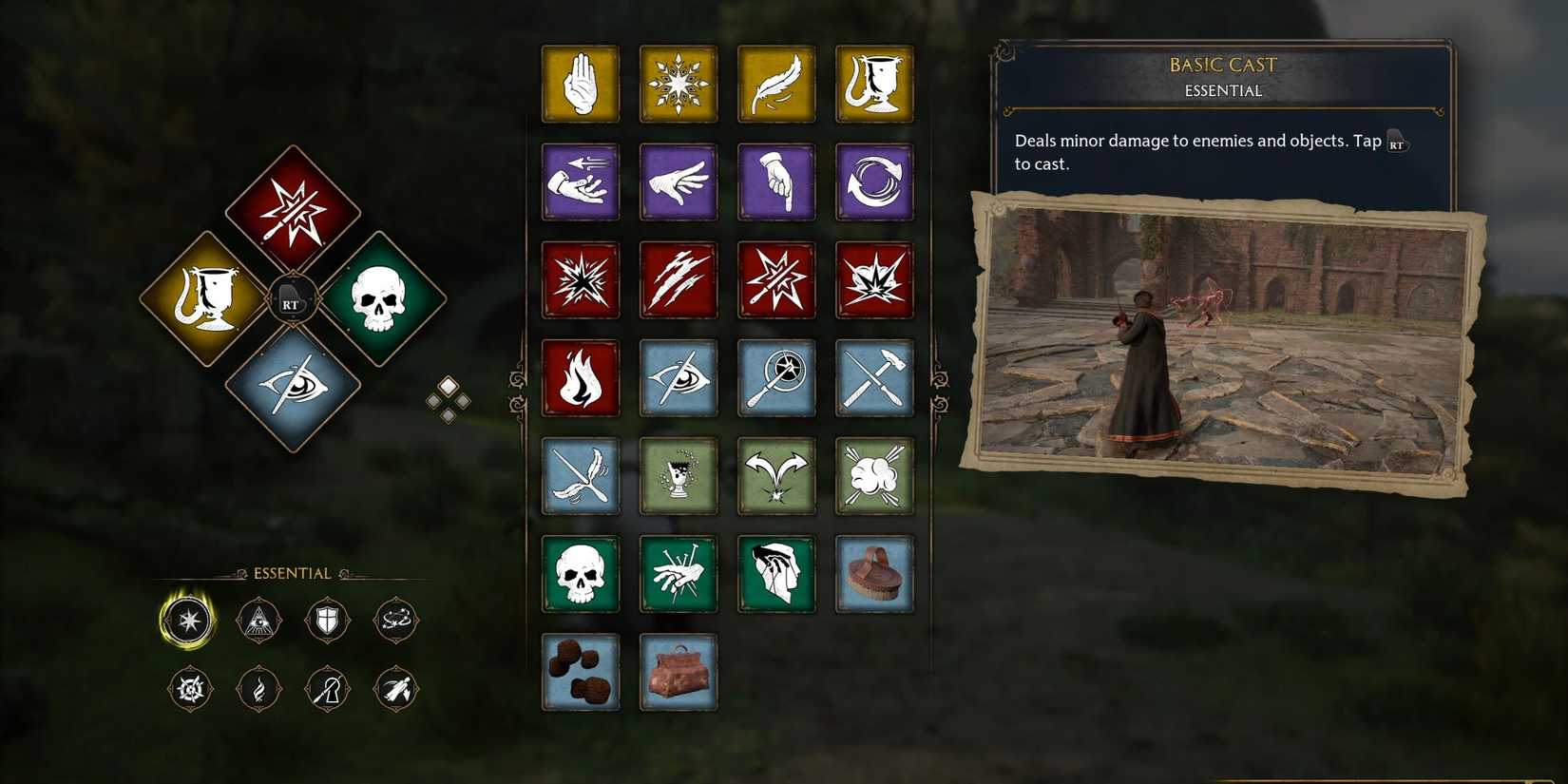 Every Essential Spell in Hogwarts Legacy - Basic Cast