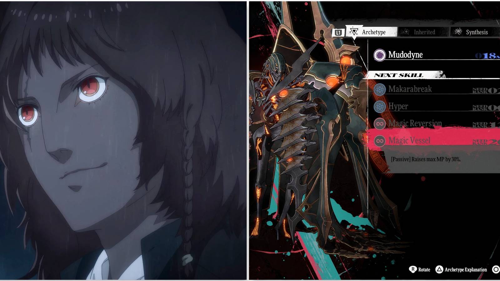 Basilio and Magic Vessel skill in Metaphor ReFantazio