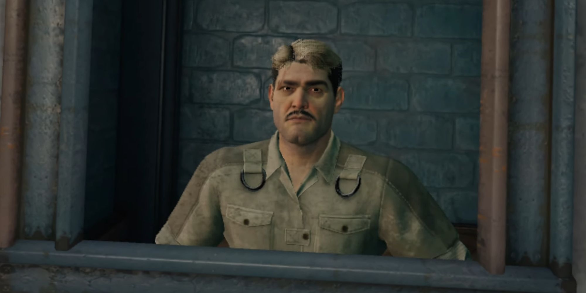 Bruce Wayne looking into a mirror as Matches Malone in Batman: Arkham Shadow