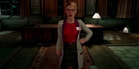 Harleen Quinzel in the Arkham Ward in Batman: Arkham Shadow