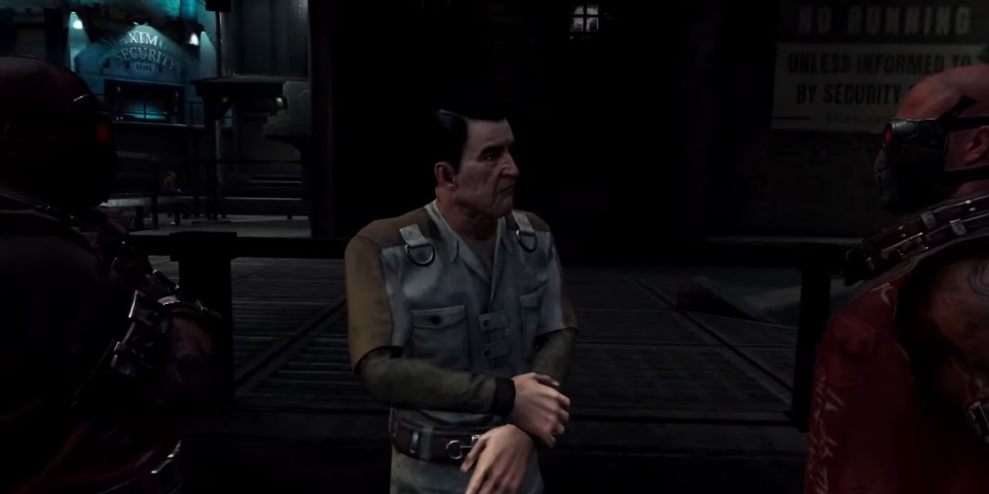 Ferris Boyle being harassed by Rats in Batman: Arkham Shadow