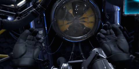 Batman inside the Batcave in Batman: Arkham VR