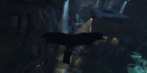 Batman gliding in Batman Arkham Origins multiplayer
