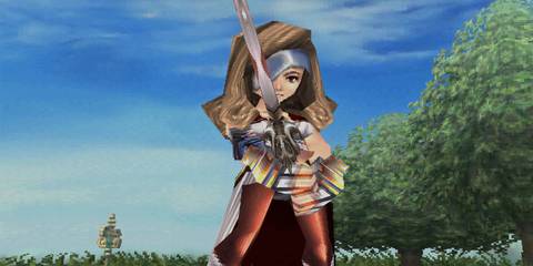 beatrix preparing to fight the party in cleyra